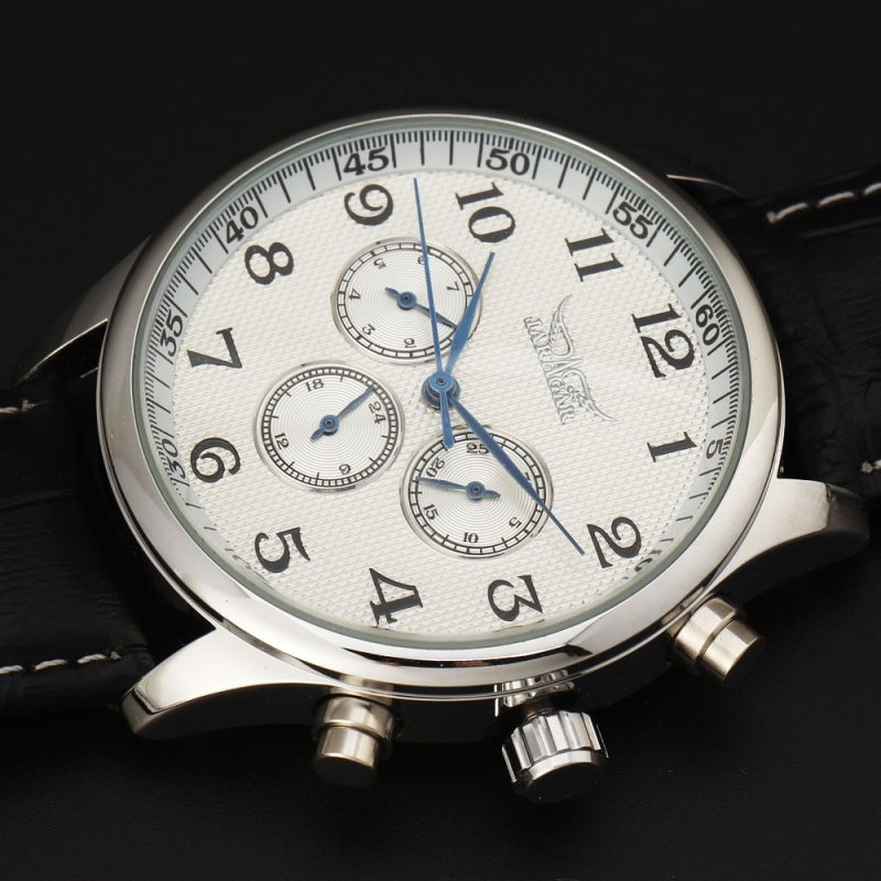 JARAGAR Automatic Mechanical Self-Wind Thin Case Watch