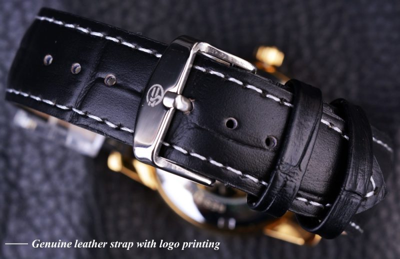 Forsining Hollow Engraving Skeleton Automatic Mechanical Watch