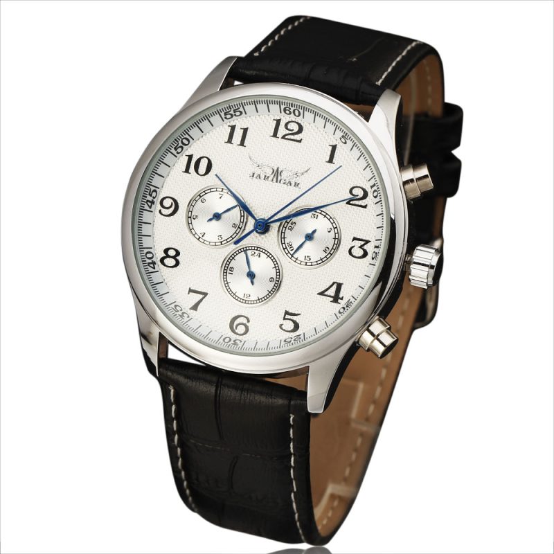 JARAGAR Automatic Mechanical Self-Wind Thin Case Watch