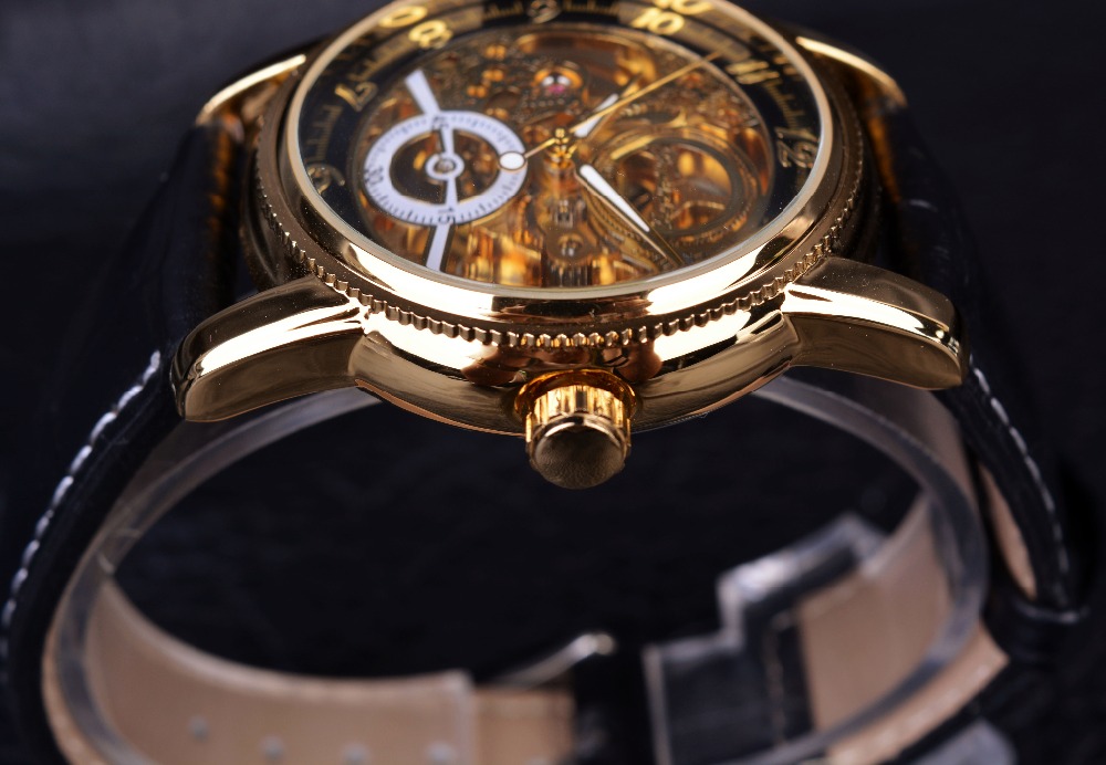 Forsining Hollow Engraving Skeleton Automatic Mechanical Watch