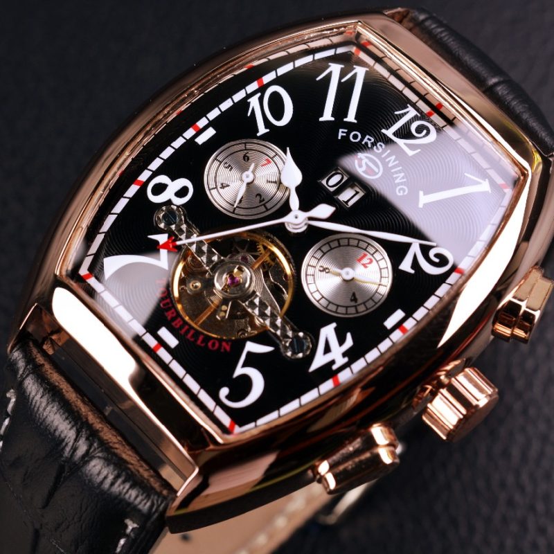 Forsining Rose Gold Case Automatic Watch