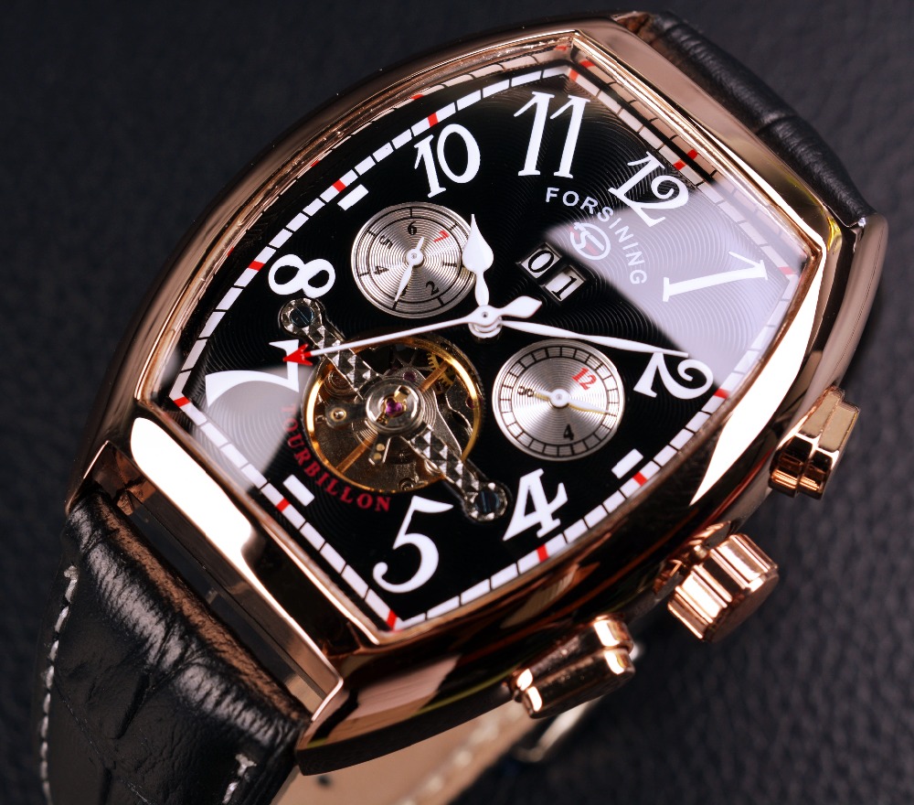 Forsining Rose Gold Case Automatic Watch 1471810460 1