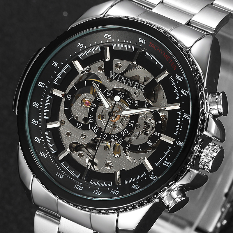 Winner Skeleton Mechanical Luxury Watch for Men 1821497970 1