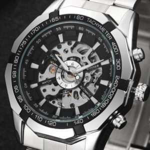 Winner Full Stainless Steel Auto Mechanical Watch For Men