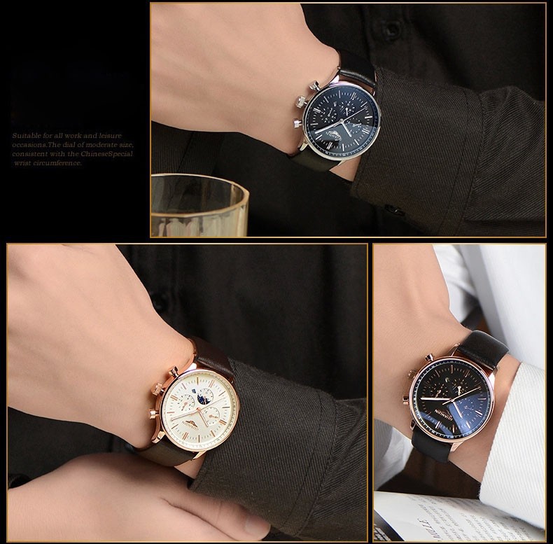 GUANQIN Men Watch Luxury Fashion Casual Waterproof Quartz 463269088 1